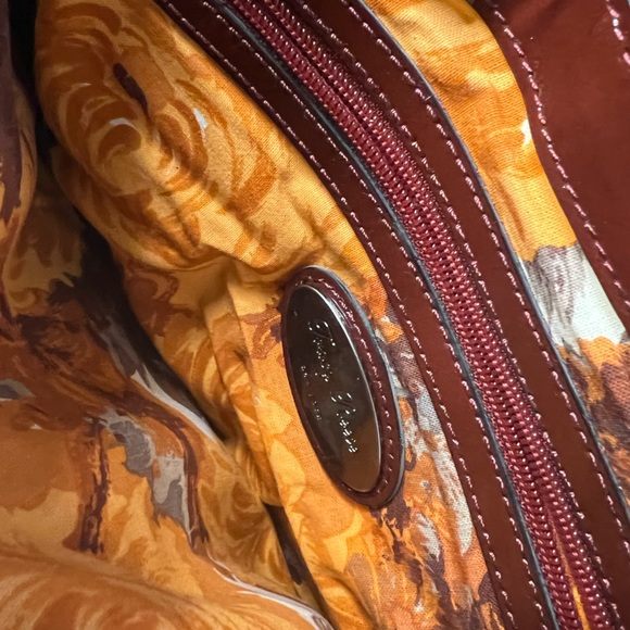 Tracy Reese Oxblood Patent Leather Clutch Shoulder Bag - Picture 10 of 10